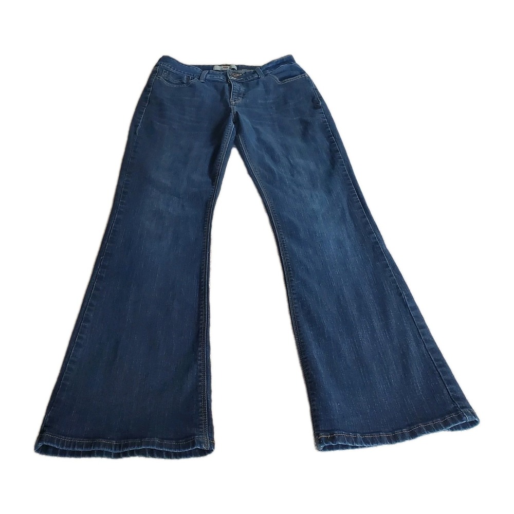 Levis 526 Women Sz 12 Jeans Slender Boot Dark Wash Stretch Western Boho Festival